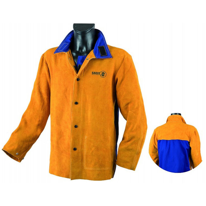 Veste de soudure TRAFIMET F12160L cuir croûte orange Taille L