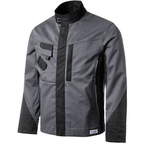 Veste de travail 285 g/m² gris/noir