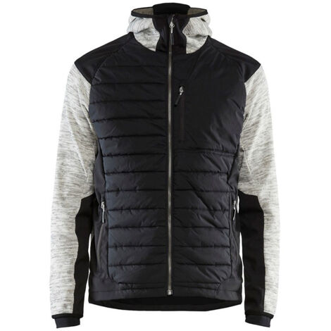 Veste de travail à capuche hybride gris granulé/noir TM - BLÅKLÄDER - 593021179099M