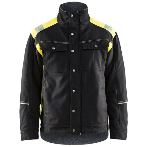 Veste de travail artisan hiver BLAKLADER 4915 - Noir / Jaune - L