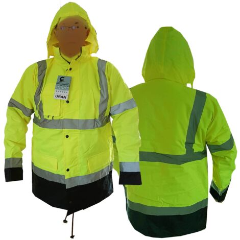 Veste de travail de sécurité d'hiver haute visibilité Uran Y XXXL
