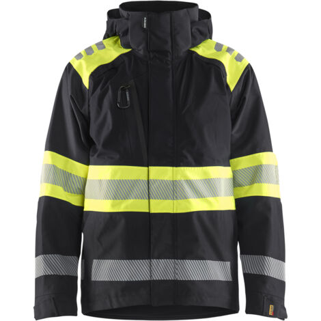 Veste de travail de travail hardshell haute visibilité 4420 - Noir/Jaune M