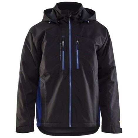 Veste de travail doublée technique 4890 - Noir/Bleu roi XS