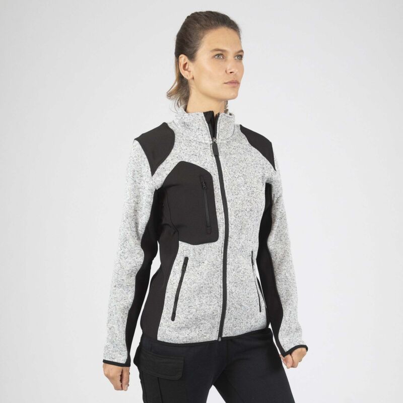 Veste de travail louise 1467 gris clair taille 3XL