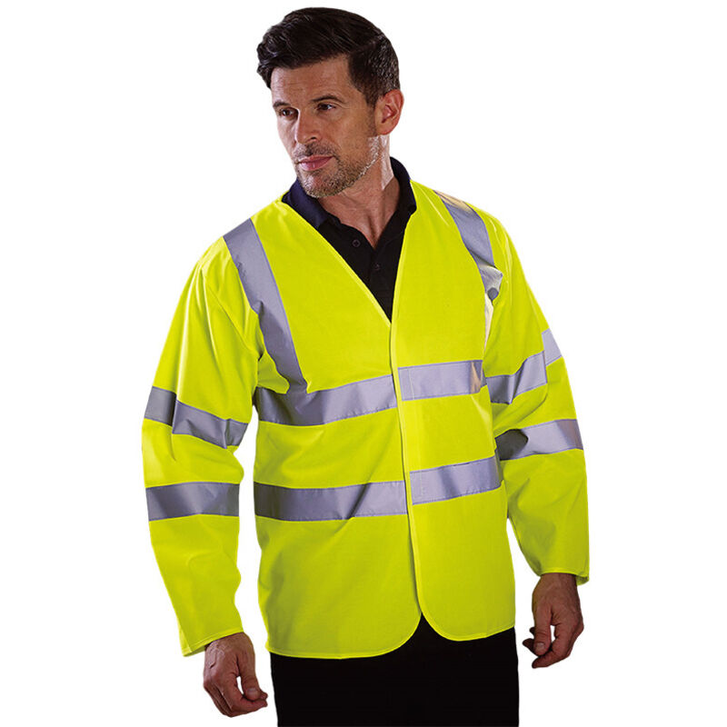 Veste de travail gilet-gilet de sécurité à manches longues haute visibilité