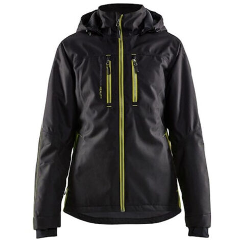 Veste de travail hardshell légère et doublée femme 4972 Noir/Jaune fluo M