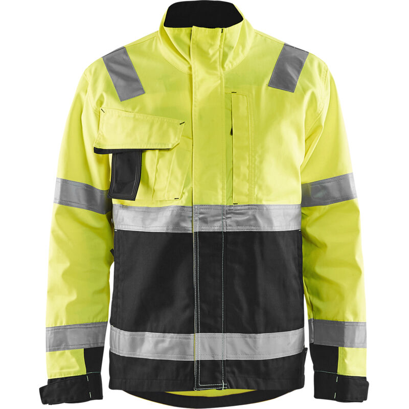 Chaqueta de trabajo de alta visibilidad 4064 - Amarillo fluorescente/Negro 5XL