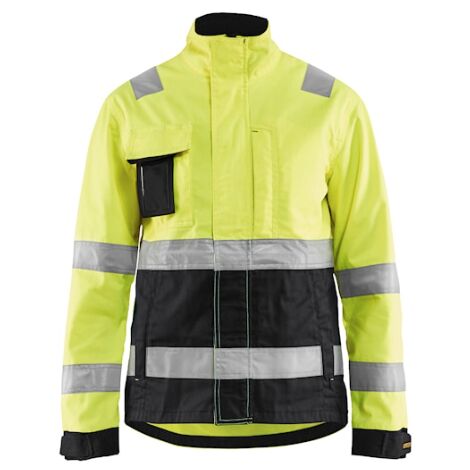 Veste de travail haute visibilité femme 4903 - Jaune fluo/Noir S