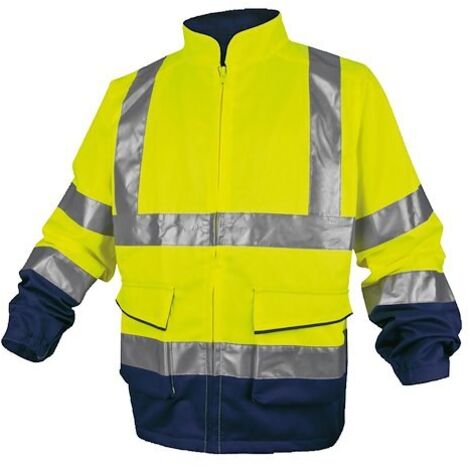 Veste de travail haute visibilité jaune fluo - XL