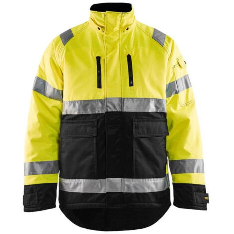 Veste de travail hiver haute visibilité 4828 - Jaune fluo/Noir M