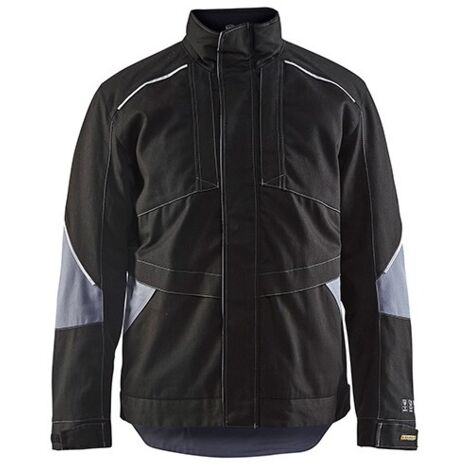 Veste de travail hiver retardant flamme 4961 - Noir/Gris clair L