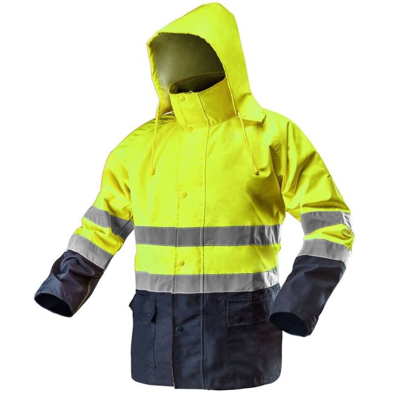 Veste de travail imperméable haute visibilité, jaune, taille S