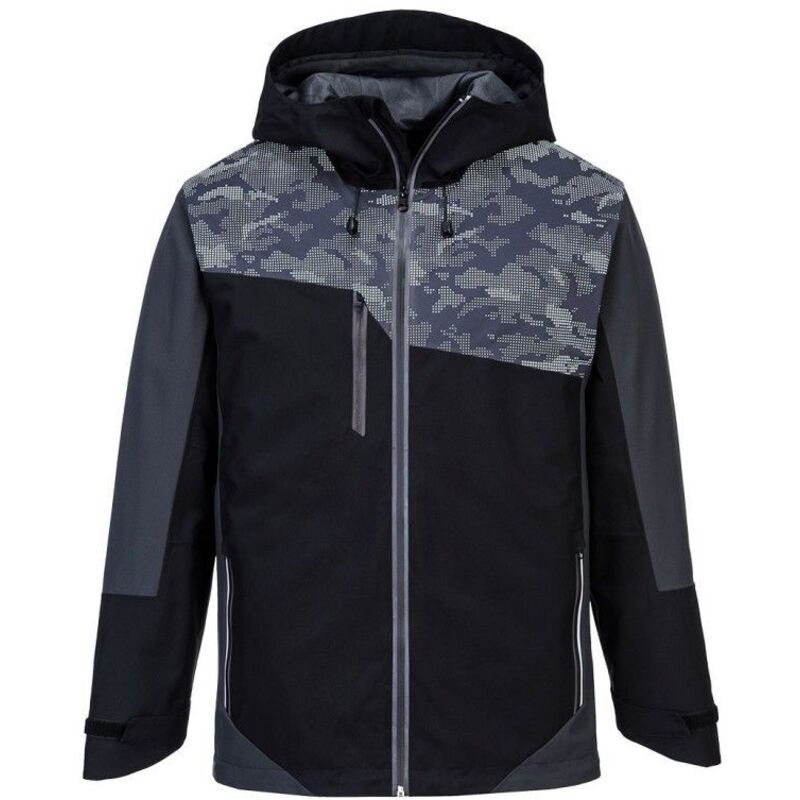 Giacca da lavoro impermeabile Portwest X3 Nero / Grigio L