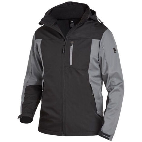 Veste de travail Jannik, Softshell,  Taille  L, gris/noir