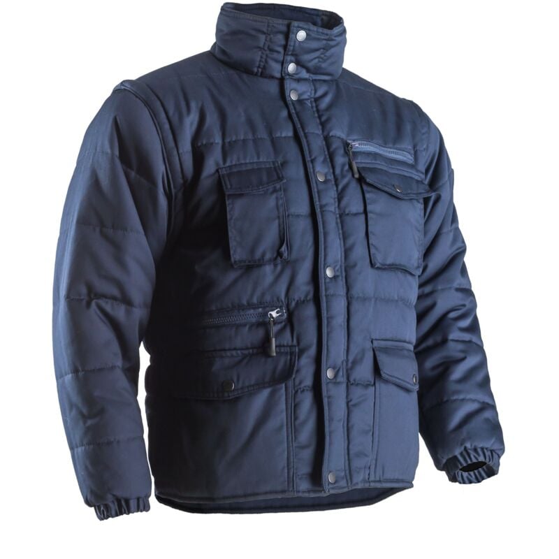 Blouson de travail chaud professionnel POLENA SLEEVE 2 en 1 - Bleu marine XL - 50/52