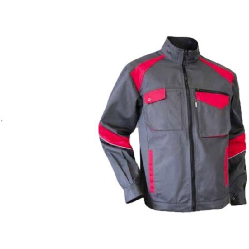 Veste de travail Multi Poches LMA Colza Gris / Rouge s