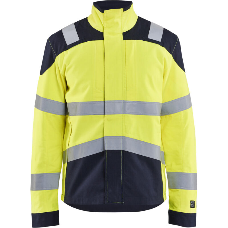 Chaqueta de trabajo multinormas inherente 4089 - Amarillo fluorescente/Marino M