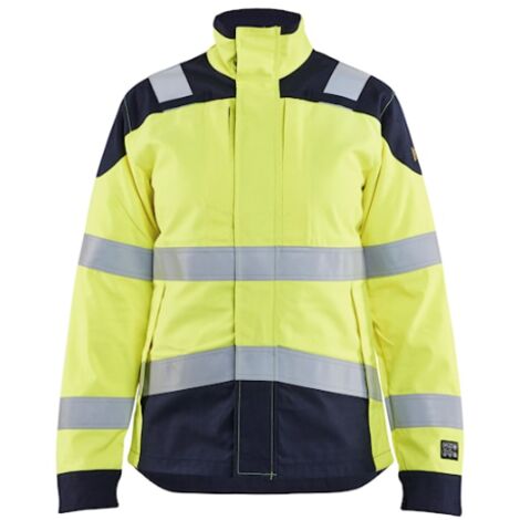 Veste de travail multinormes inhérent femme 4969 - Jaune fluo/Marine XS