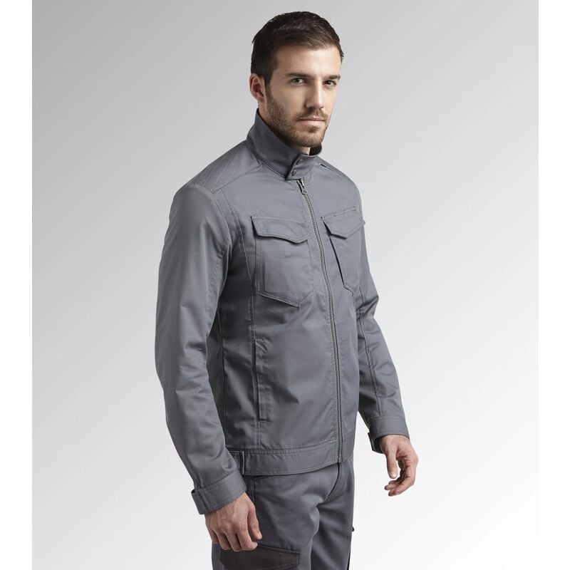 Diadora - Veste de travail multi-poches ww jacket poly - Gris Acier l