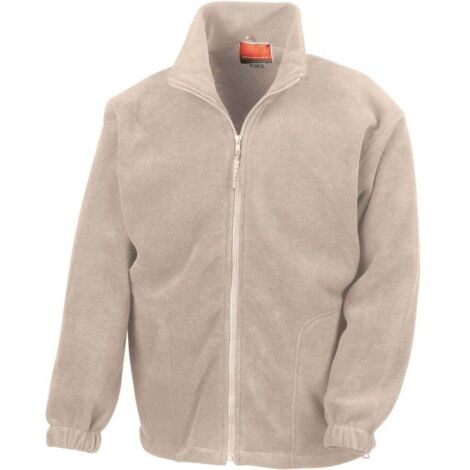 Veste de travail polaire zippée Result Beige M