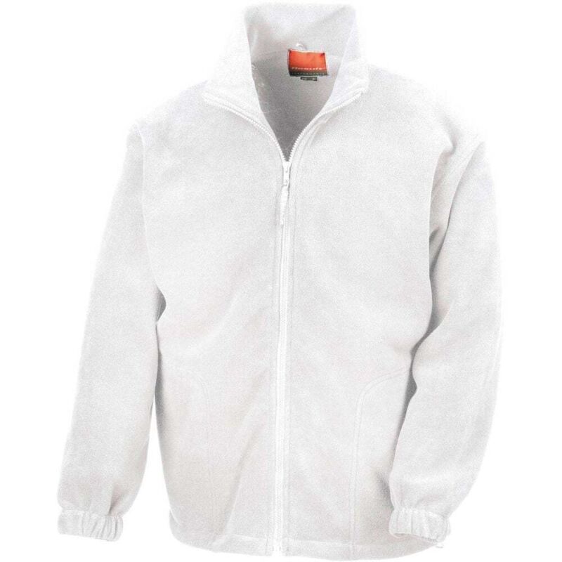 Veste de travail polaire zippée Result Blanc xl