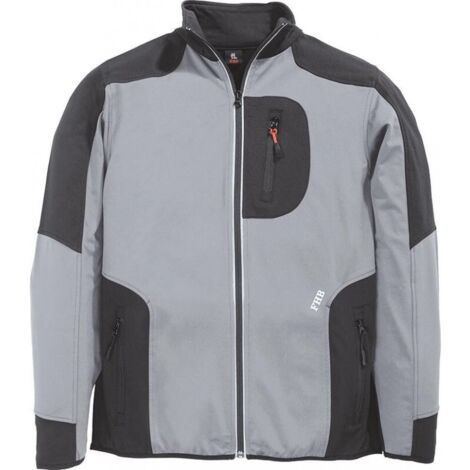 Veste de travail Ralf,Jersey-Fleece, Taille  XL, gris/noir