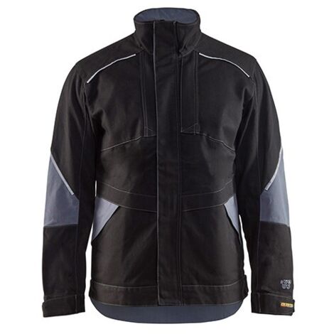 Veste de travail retardant flamme 4061 - Noir/Gris clair XL