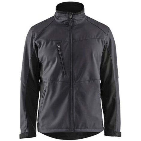 Veste de travail softshell 4950 - Gris moyen/Noir M