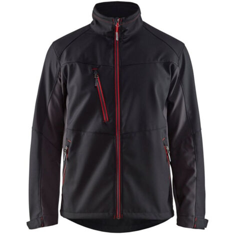 Veste de travail softshell 4950 - Noir/Rouge 4XL