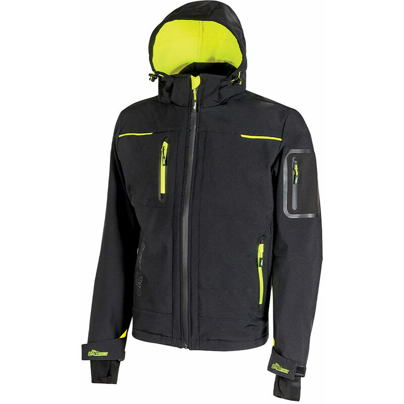 Veste de travail softshell doublé micro polaire space - Noir s