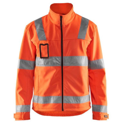 Veste de travail softshell haute visibilité 4838 - Orange fluo S