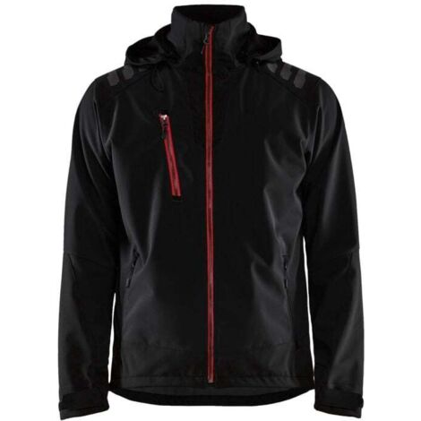 Veste de travail softshell stretch 2D BLAKLADER 4749 - Noir / Rouge - L