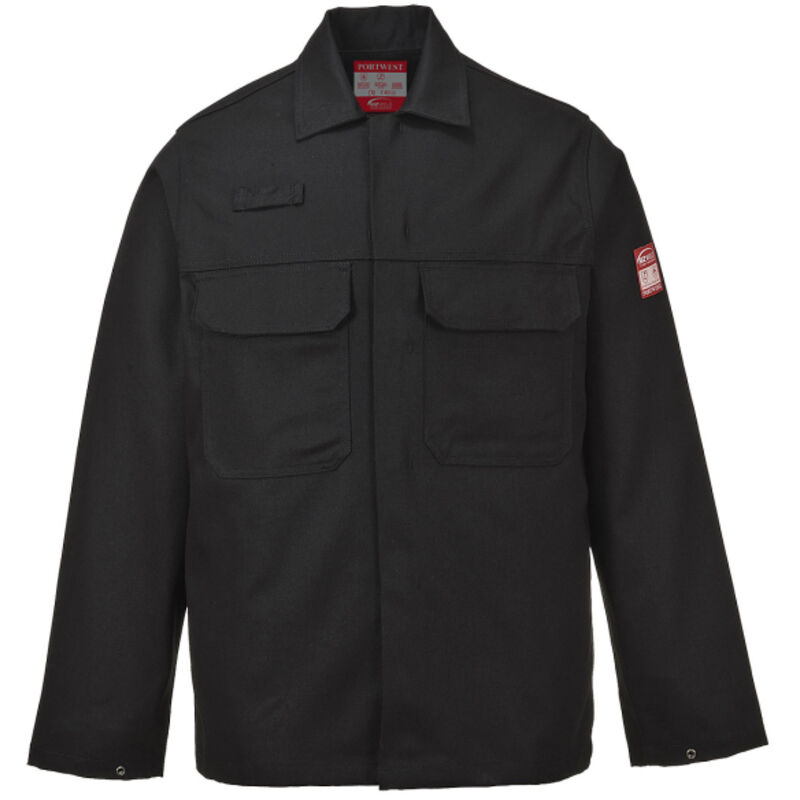 Veste de soudure 100% coton, taille l Portwest BIZ2BKRL