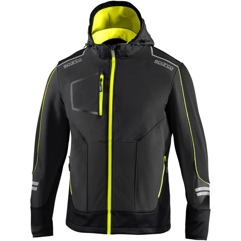 Sparco - 02412GSGF3 York Veste de travail soft-shell Gris/Jaune m