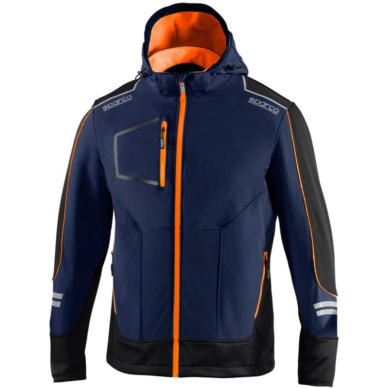 02412BMAF3 Veste de travail soft-shell York bleu/orange xl - Sparco