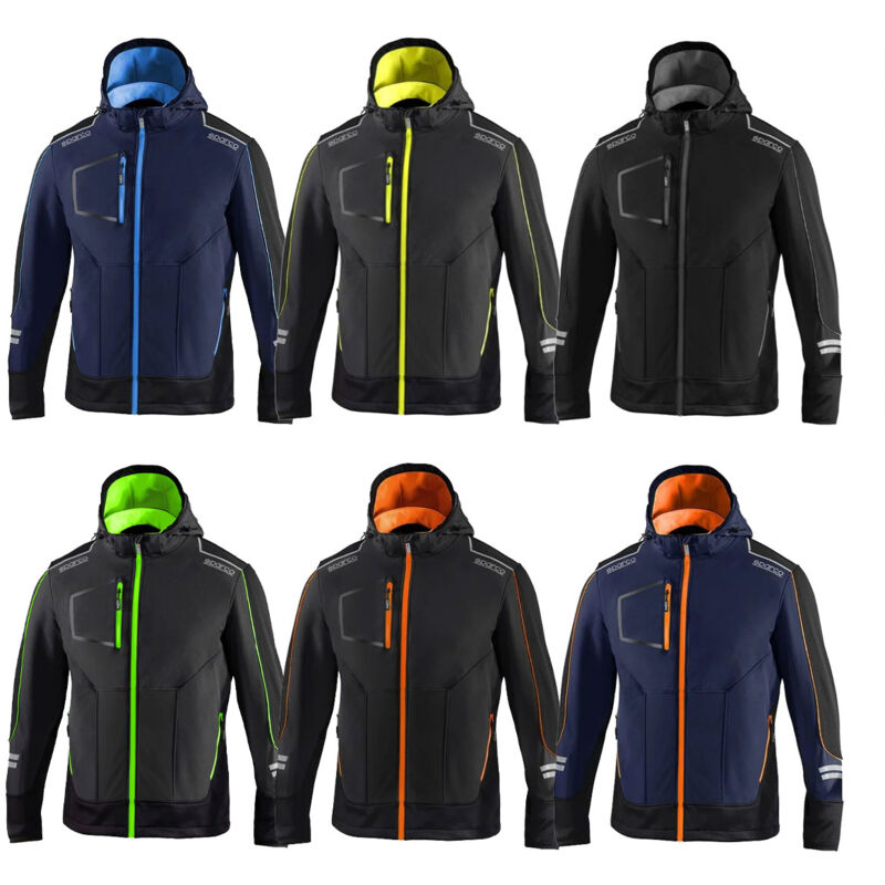 Sparco - Veste de travail York Tech Soft-Shell 02412 - xl - Blau