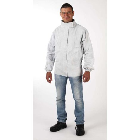 Veste de soudeur Coverguard cuir Gris XL