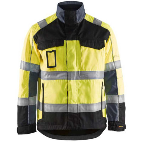 Veste de travail Transport 4051 - Jaune fluo/Noir S