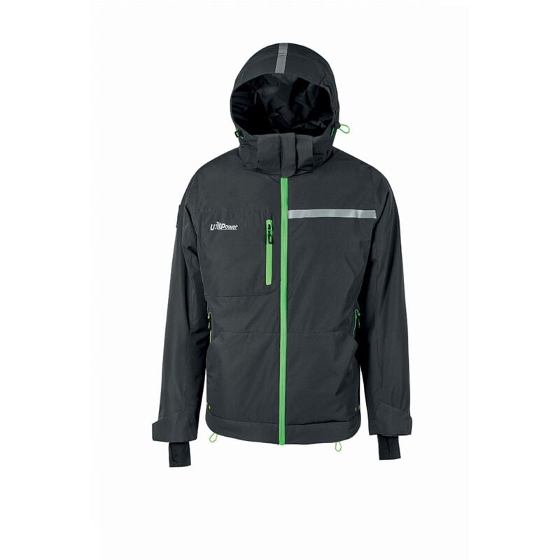Veste de travail d'hiver imperméable wink - Gris/Vert s