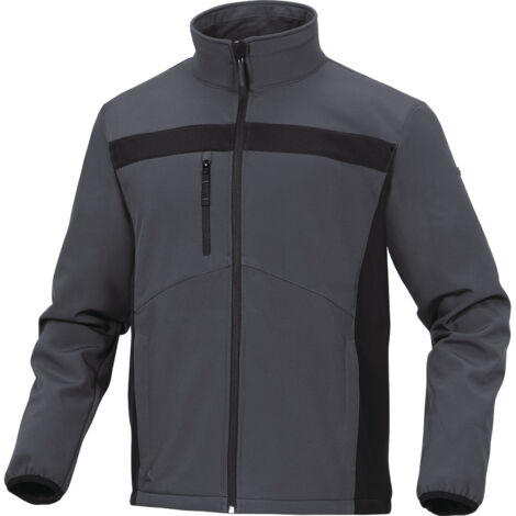 VESTE DELTA PLUS SOFTSHELL POLYESTER/ELASTHANE LULEA2 GRIS / NOIR - LULE2GR0   48/50 (M)