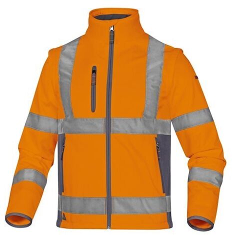 VESTE DELTA PLUS 'SOFTSHELL' POLYESTER / ELASTHANNE 3 COUCHES LAMINÉES ORANGE MOONLIGHT2 - MOON2OG0   48/50 (M)