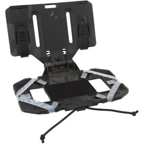 Veste d'entraînement pliable avec support téléphone multifonction - Porte téléphone et plaque de navigation pliable pour équipement tactique noir