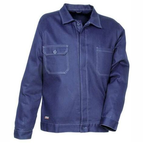 Veste en coton bleu marine 52 Port Louise Cofra