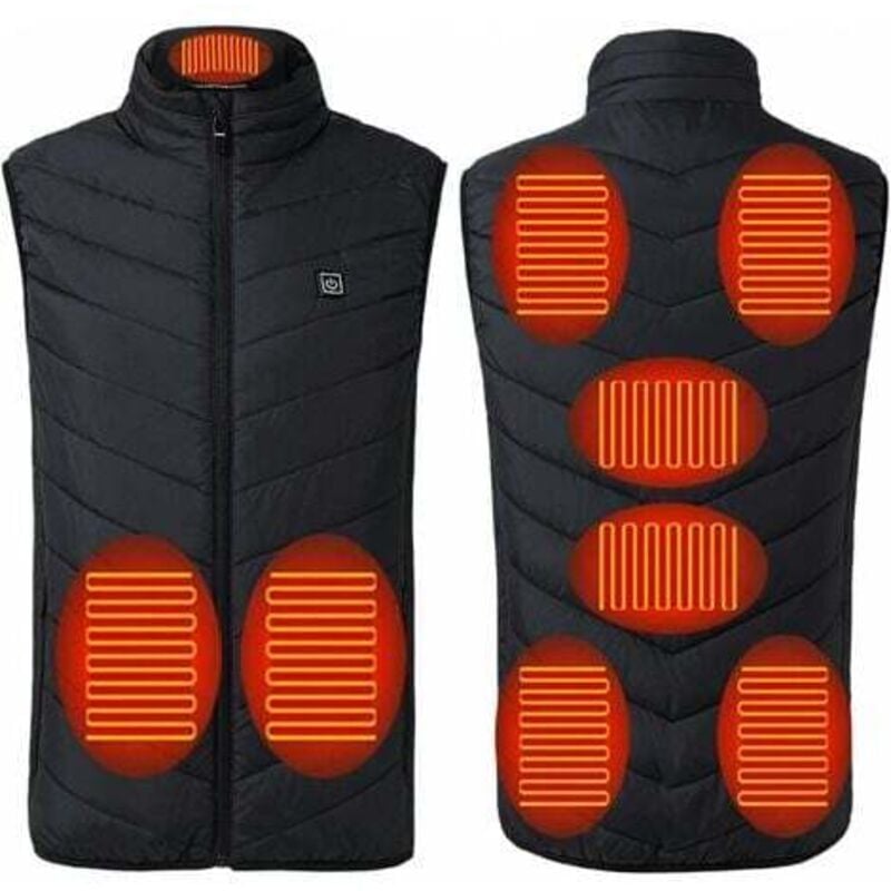 Veste et gilet de protection,Gilet Chauffant pour Homme et Femme - Veste Chauffante électrique Rechargeable par usb - Veste Chaude Lavable avec 3