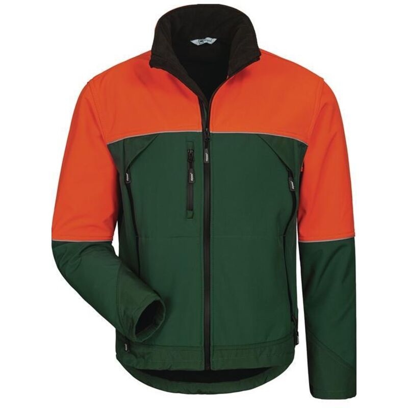 Elysee - Veste forestière Sanddorn, Softshell,Gr.2XL,vert /orange