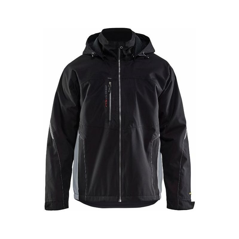 Veste hardshell Blaklader Déperlante t.l - noir/gris clair - 479019779994-L