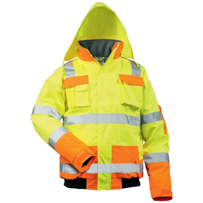 Safestyle - Blouson aviateur de signalisation Mats taille s jaune/orange 100 % pes