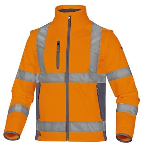 Veste haute visibilité Delta Plus, Orange, taille XL, Mixte ( Prix pour 1 )