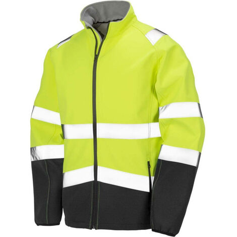 Veste haute visibilité Softshell Result HIGH VIZ Jaune Fluo M - Jaune Fluo