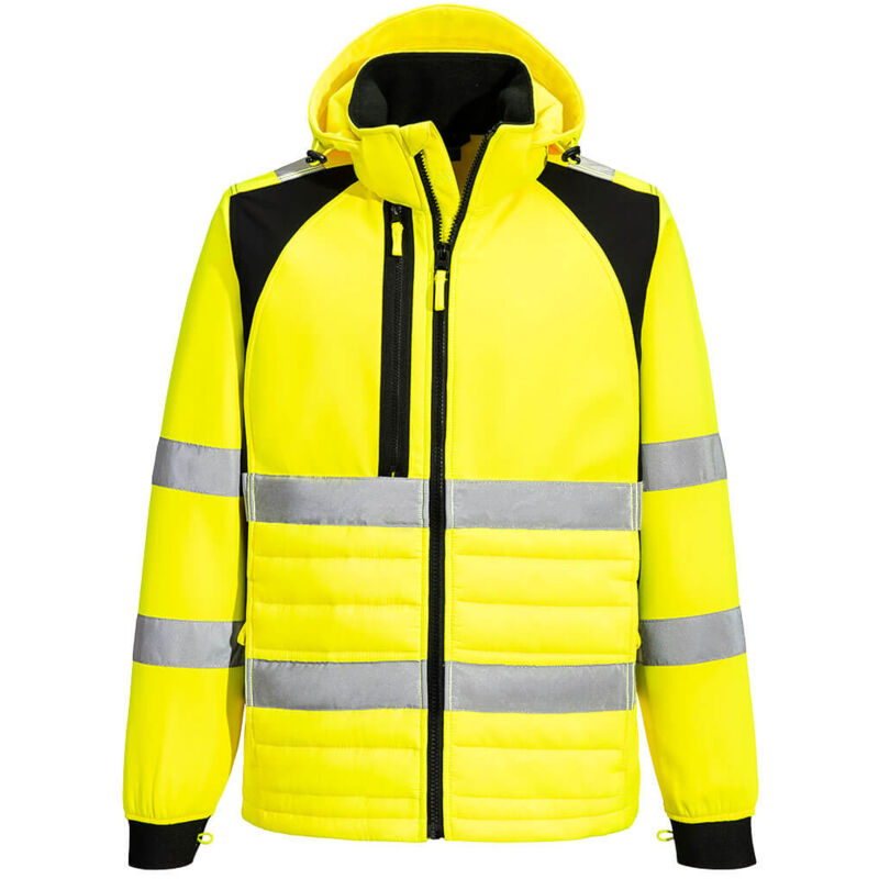 Portwest - Veste Hybrid Baffle Wx2 Eco-conçu Hv - Taille Xxl - Jaune/noir